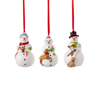 Снеговики 3 шт Nostalgic Ornaments Villeroy & Boch Снеговики 3 шт Nostalgic Ornaments Villeroy & Boch