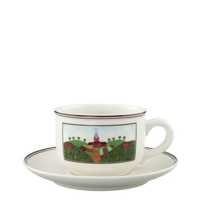 Чашка чайная с блюдцем 0,25л Design Naif Villeroy & Boch	 Чашка чайная с блюдцем 0,25л Design Naif Villeroy & Boch