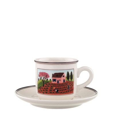 Чашка кофейная с блюдцем 0,2л Design Naif Villeroy & Boch	 Чашка кофейная с блюдцем 0,2л Design Naif Villeroy & Boch