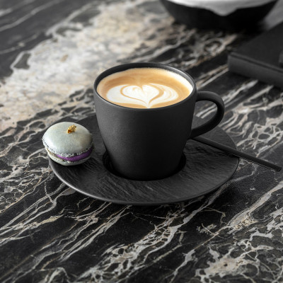 Кофейная чашка с блюдцем 150 мл Manufacture Rock Villeroy & Boch Кофейная чашка с блюдцем 150 мл Manufacture Rock Villeroy & Boch