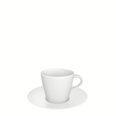 Чашка эспрессо с блюдцем 70 мл Manufacture Rock Blanc Villeroy & Boch Чашка эспрессо с блюдцем 70 мл Manufacture Rock Blanc Villeroy & Boch