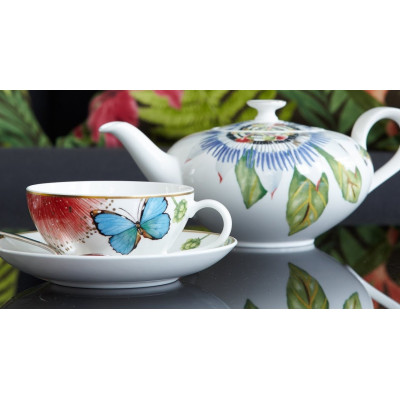 Чашка чайная с блюдцем 0,2л Amazonia Anmut Villeroy & Boch	 Чашка чайная с блюдцем 0,2л Amazonia Anmut Villeroy & Boch