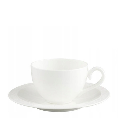 Чашка кофейная/чайная с блюдцем 0,2л White Pearl Villeroy & Boch	 Чашка кофейная/чайная с блюдцем 0,2л White Pearl Villeroy & Boch