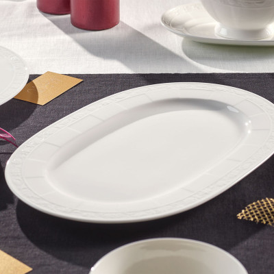 Блюдо овальное 35см White Pearl Villeroy & Boch	 Блюдо овальное 35см White Pearl Villeroy & Boch
