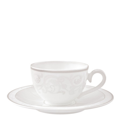 Чашка кофейная/чайная с блюдцем 0,2л Gray Pearl Villeroy & Boch	 Чашка кофейная/чайная с блюдцем 0,2л Gray Pearl Villeroy & Boch