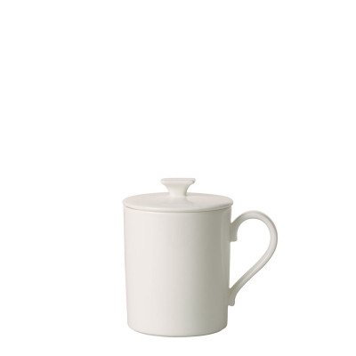 Кружка с крышкой 0,32л MetroChic Blanc Villeroy & Boch	 Кружка с крышкой 0,32л MetroChic Blanc Villeroy & Boch
