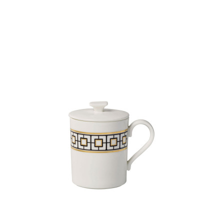 Кружка с крышкой 0,32л MetroChic Villeroy & Boch	 Кружка с крышкой 0,32л MetroChic Villeroy & Boch