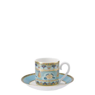 Чашка эспрессо с блюдцем 0,1л Samarkand Aquamarin Villeroy & Boch	 Чашка эспрессо с блюдцем 0,1л Samarkand Aquamarin Villeroy & Boch