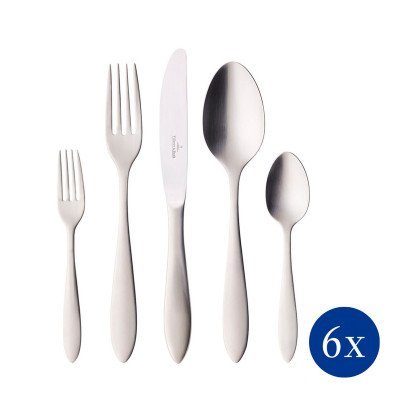 Набор столовых приборов из 30 предметов серии Arthur Сталь - матовый Villeroy & Boch Набор столовых приборов из 30 предметов серии Arthur Сталь - матовый Villeroy & Boch