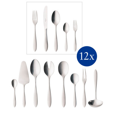 Набор столовых приборов из 68 предметов серии Arthur Сталь - матовый Villeroy & Boch