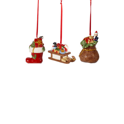 Украшение Подарки 6,3 см 3 шт Nostalgic Ornaments Villeroy & Boch Украшение Подарки 6,3 см 3 шт Nostalgic Ornaments Villeroy & Boch