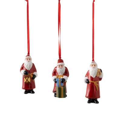 Украшение Санта Клаус 8 см 3 шт Nostalgic Ornaments Villeroy & Boch Украшение Санта Клаус 8 см 3 шт Nostalgic Ornaments Villeroy & Boch