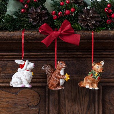 Украшение Лесные животные 7 см 3 шт Nostalgic Ornaments Villeroy & Boch Украшение Лесные животные 7 см 3 шт Nostalgic Ornaments Villeroy & Boch