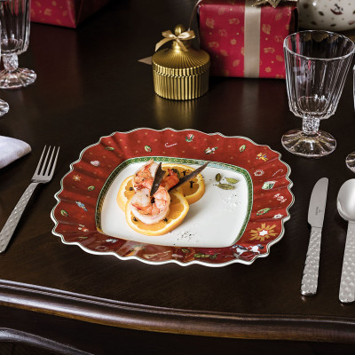 Тарелка главная квадратная Красный 28 см от Toy's Delight Villeroy & Boch Тарелка главная квадратная Красный 28 см от Toy's Delight Villeroy & Boch