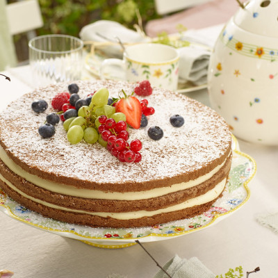 Тарелка тортовая на ножке 33см Spring Awakening Villeroy & Boch Тарелка тортовая на ножке 33см Spring Awakening Villeroy & Boch