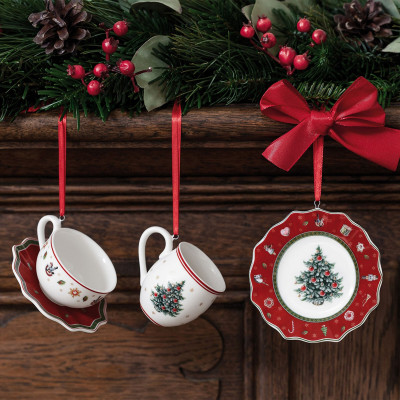 Украшение Набор посуды Красный 7 см 3 шт Toy's Delight Villeroy & Boch Украшение Набор посуды Красный 7 см 3 шт Toy's Delight Villeroy & Boch