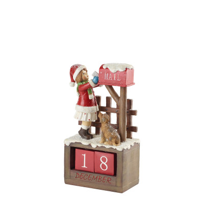 Фигурка девочки с календарём 22,5 см Winter Collage Villeroy & Boch