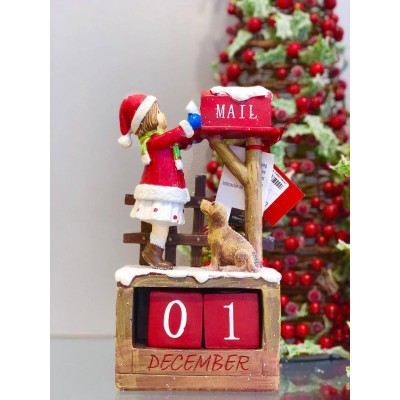 Фигурка девочки с календарём 22,5 см Winter Collage Villeroy & Boch