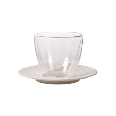 Чашка с блюдцем 420 мл Manufacture Rock Blanc Villeroy & Boch Чашка с блюдцем 420 мл Manufacture Rock Blanc Villeroy & Boch