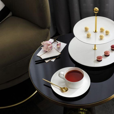 Чайная чашка с блюдцем 0,23л MetroChic Blanc Villeroy & Boch	 Чайная чашка с блюдцем 0,23л MetroChic Blanc Villeroy & Boch